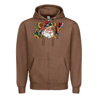 Chestnut santa joy with sunflowers Zipper Hoodie - RanaPortraitStore