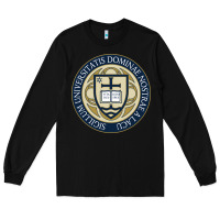 Black university dame Long Sleeve Tee - linhVisuals