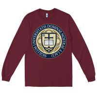 Burgundy university dame Long Sleeve Tee - linhVisuals