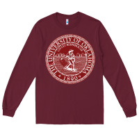 Burgundy university oklahoma Long Sleeve Tee - linhVisuals
