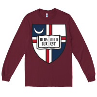 Burgundy university catholic Long Sleeve Tee - linhVisuals