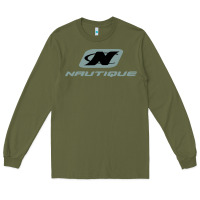 Army Green Nautique Boats Long Sleeve Tee - linhVisuals