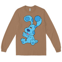 Toasted Coconut blues clues on red sofa Long Sleeve Tee - linhVisuals