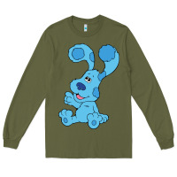 Army Green blues clues on red sofa Long Sleeve Tee - linhVisuals