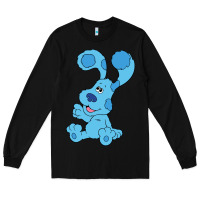 Black blues clues on red sofa Long Sleeve Tee - linhVisuals