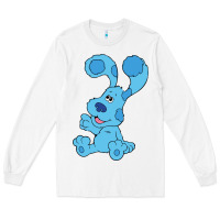 White blues clues on red sofa Long Sleeve Tee - linhVisuals