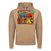 Vintage Coffee leopard frame firefighter mama Mother's Day Vintage Hoodie - LillyAllenDesigns