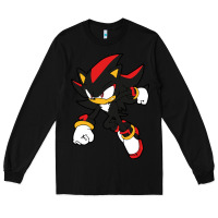 Black shadow the hedgehog Long Sleeve Tee - linhVisuals