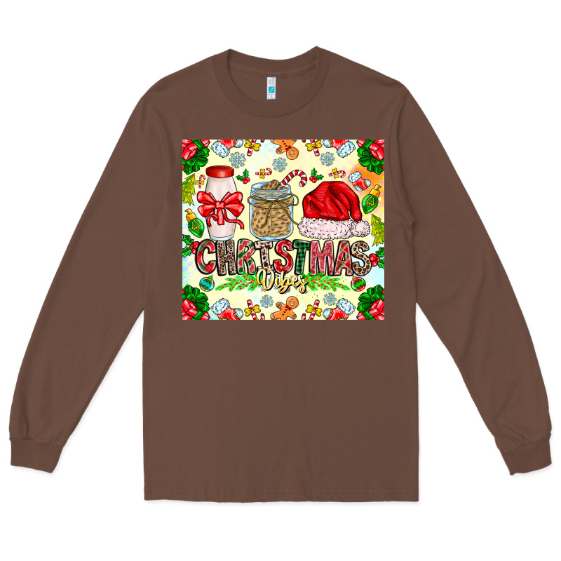 Christmas Vibes Long Sleeve Tee by CowhideDigitalArt | Teevron