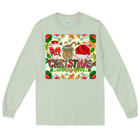 Matcha Christmas Vibes Long Sleeve Tee - CowhideDigitalArt