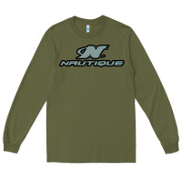Army Green Nautique Boats Long Sleeve Tee - linhVisuals