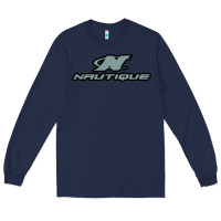 Navy Nautique Boats Long Sleeve Tee - linhVisuals