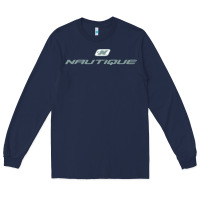 Navy Nautique Boats Long Sleeve Tee - linhVisuals