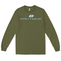 Army Green Nautique Boats Long Sleeve Tee - linhVisuals