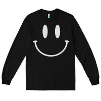 Black smily Long Sleeve Tee - linhVisuals