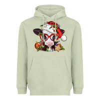 Matcha Christmas baby cow Heavyweight Hoodie - Jasminsmagicworld