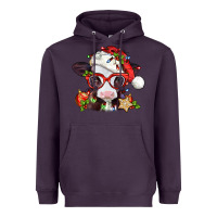 Plum Christmas baby cow Heavyweight Hoodie - Jasminsmagicworld
