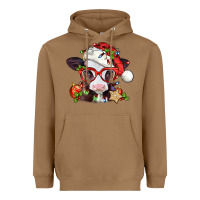Toasted Coconut Christmas baby cow Heavyweight Hoodie - Jasminsmagicworld