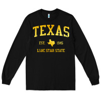 Black texas Long Sleeve Tee - linhVisuals
