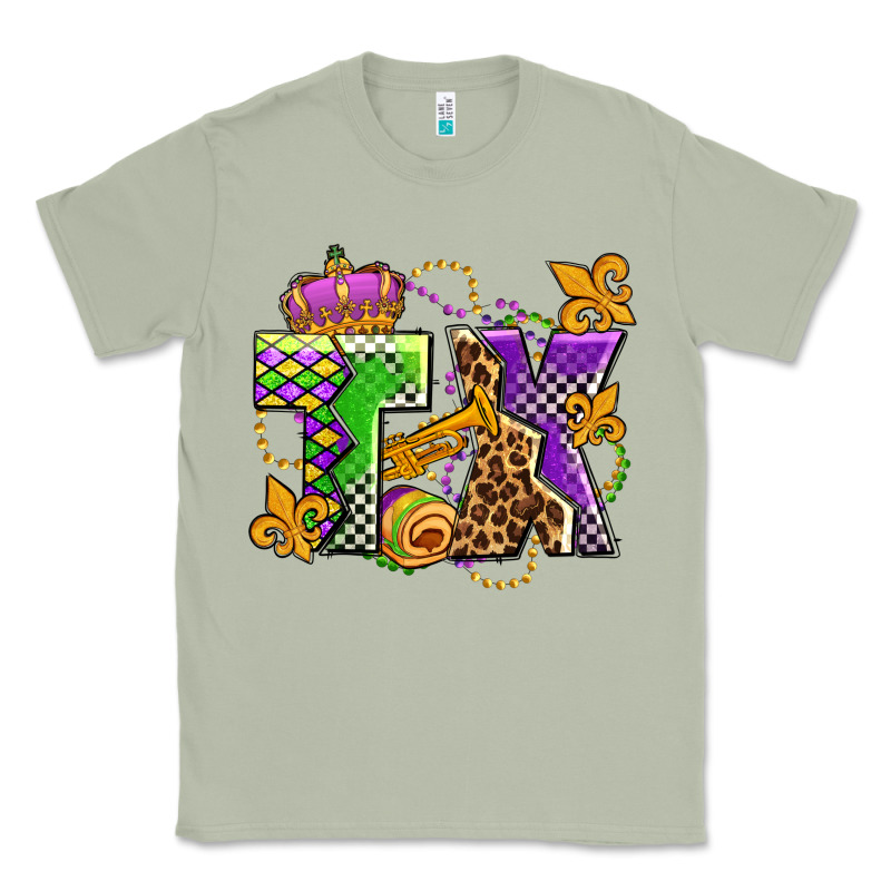 Texas Mardi Gras Olivia Classic Tee by OliviaCreatesArt | Teevron