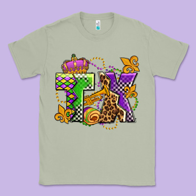 Texas Mardi Gras Olivia Classic Tee Designed By Oliviacreatesart