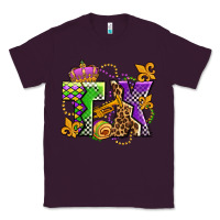 Plum texas mardi gras olivia Classic Tee - OliviaCreatesArt