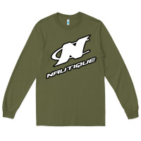 Army Green Nautique Boats Long Sleeve Tee - linhVisuals