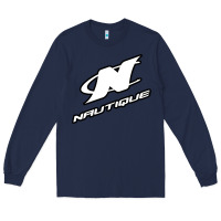 Navy Nautique Boats Long Sleeve Tee - linhVisuals