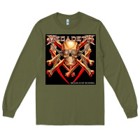 Army Green Megadeath Chains Long Sleeve Tee - linhVisuals