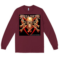 Burgundy Megadeath Chains Long Sleeve Tee - linhVisuals