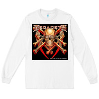 White Megadeath Chains Long Sleeve Tee - linhVisuals