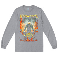 Heather Grey Megadeath World Order Long Sleeve Tee - linhVisuals