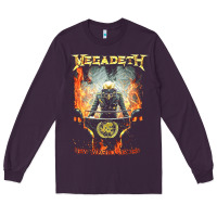 Plum Megadeath World Order Long Sleeve Tee - linhVisuals