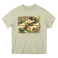 Mossy leopard camo pattern background Heavy Core Tee - Jasminsmagicworld