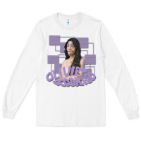 White olivia rodrigo Long Sleeve Tee - linhVisuals