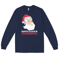 Navy santa claus is cumming dirty humor Long Sleeve Tee - linhVisuals