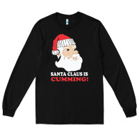 Black santa claus is cumming dirty humor Long Sleeve Tee - linhVisuals