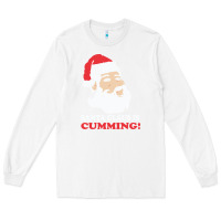 White santa claus is cumming dirty humor Long Sleeve Tee - linhVisuals