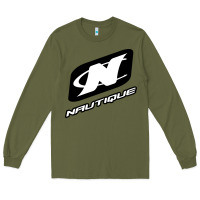 Army Green Nautique Boats Long Sleeve Tee - linhVisuals