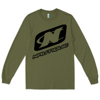 Army Green Nautique Boats Long Sleeve Tee - linhVisuals