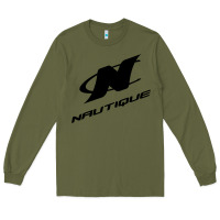 Army Green Nautique Boats Long Sleeve Tee - linhVisuals