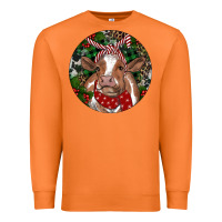 Carrot Brown Cow Christmas Premium Sweatshirt - RanaPortraitStore