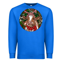 True Royal Brown Cow Christmas Premium Sweatshirt - RanaPortraitStore