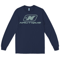 Navy Nautique Boats Long Sleeve Tee - linhVisuals
