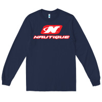 Navy Nautique Boats Long Sleeve Tee - linhVisuals