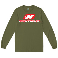 Army Green Nautique Boats Long Sleeve Tee - linhVisuals