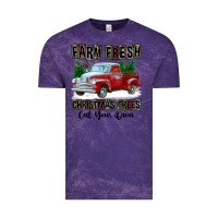 Cloud Purple Farm Fresh Christmas Trees Cut Your Own Vintage Tee - FaDigitalArtStudio