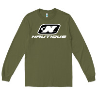 Army Green Nautique Boats Long Sleeve Tee - linhVisuals