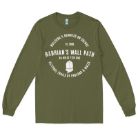 Army Green hadrians wall path england wales hikes tank top Long Sleeve Tee - linhVisuals