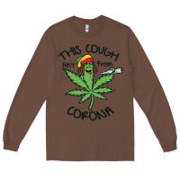 Chestnut Funny Weed Leaf Long Sleeve Tee - linhVisuals